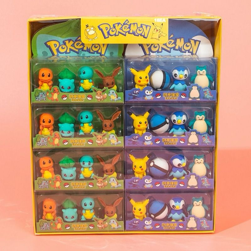 CAJA GOMA POKEMON 16pz