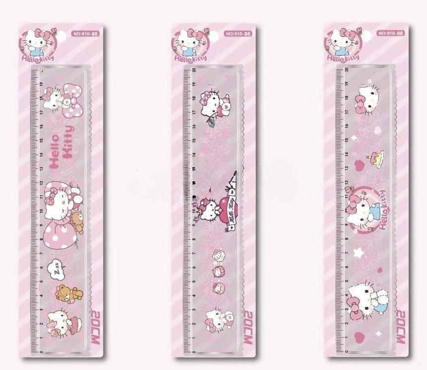 REGLA CON GLITTER KITTY