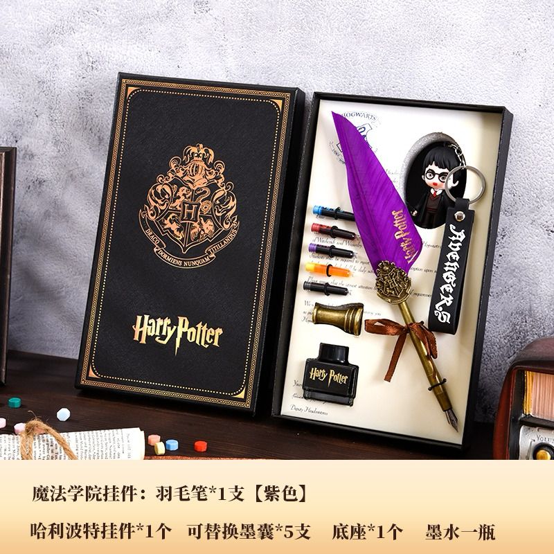 DECENA SET PLUMA FUENTE HARRY POTTER