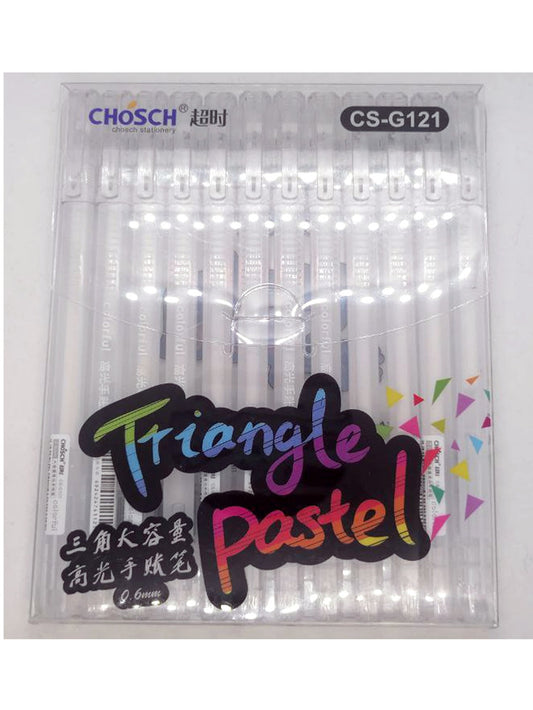 PLUMA TRIANGLE PASTEL BLANCA