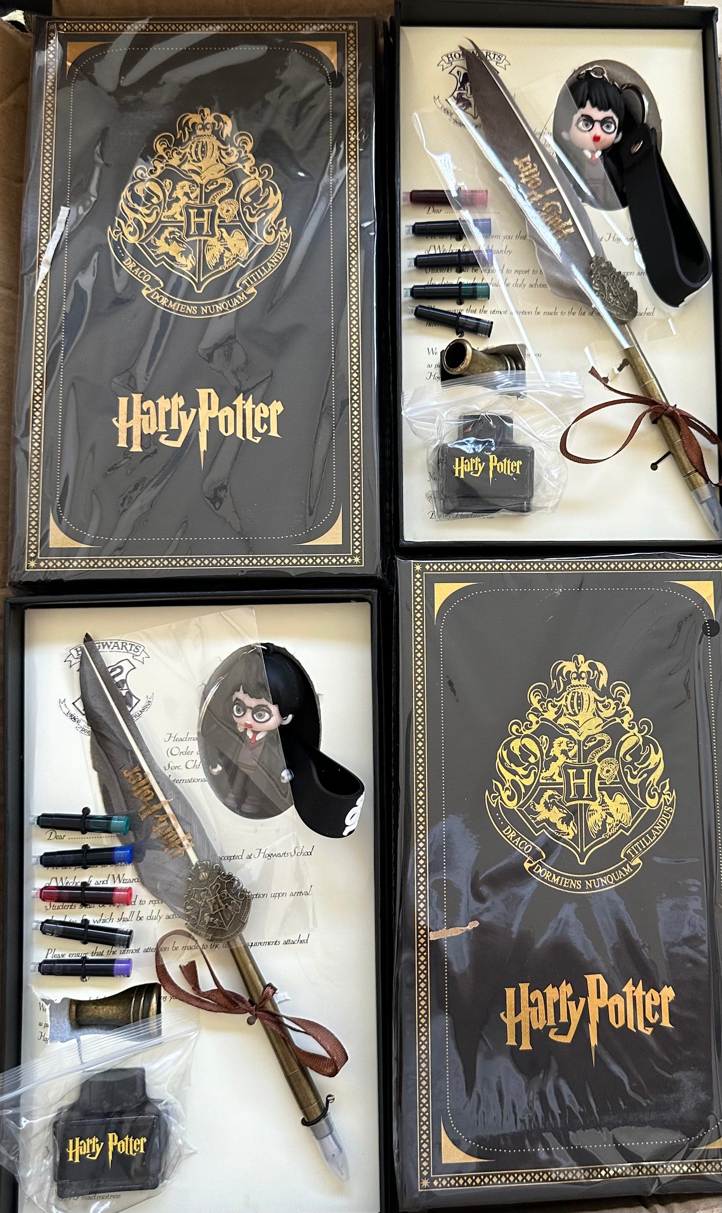 DECENA SET PLUMA FUENTE HARRY POTTER