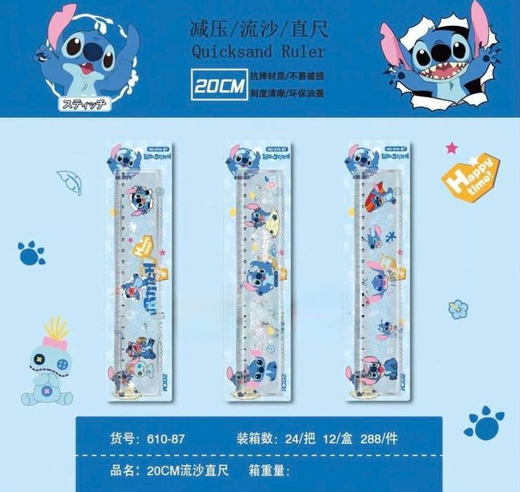 REGLA CON GLITTER STITCH