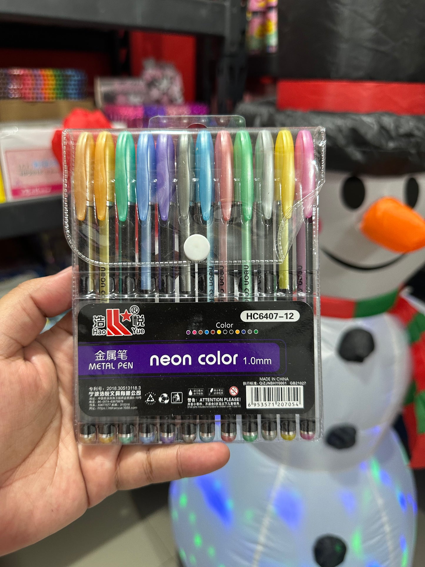PLUMA GEL 12 pz
