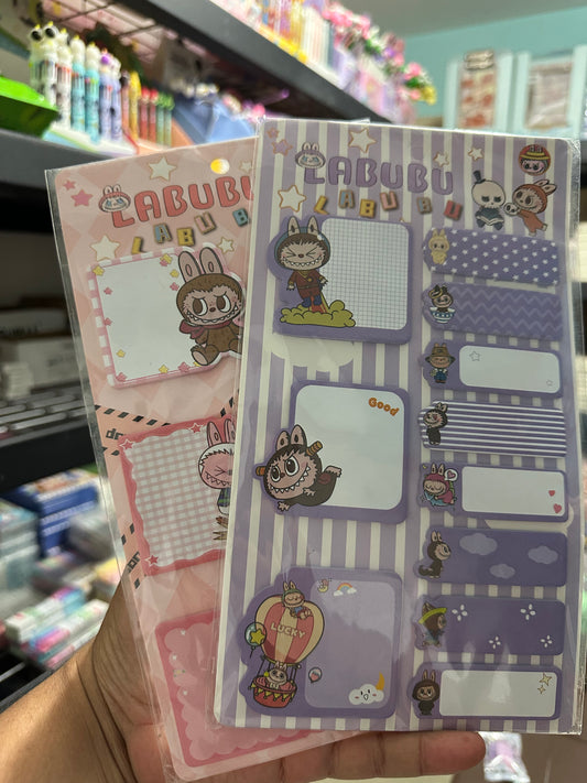 SET STICKY NOTE LABUBU