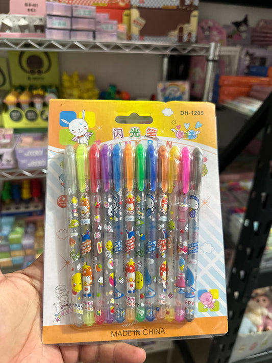 PLUMA ECONÓMICA 12 pz