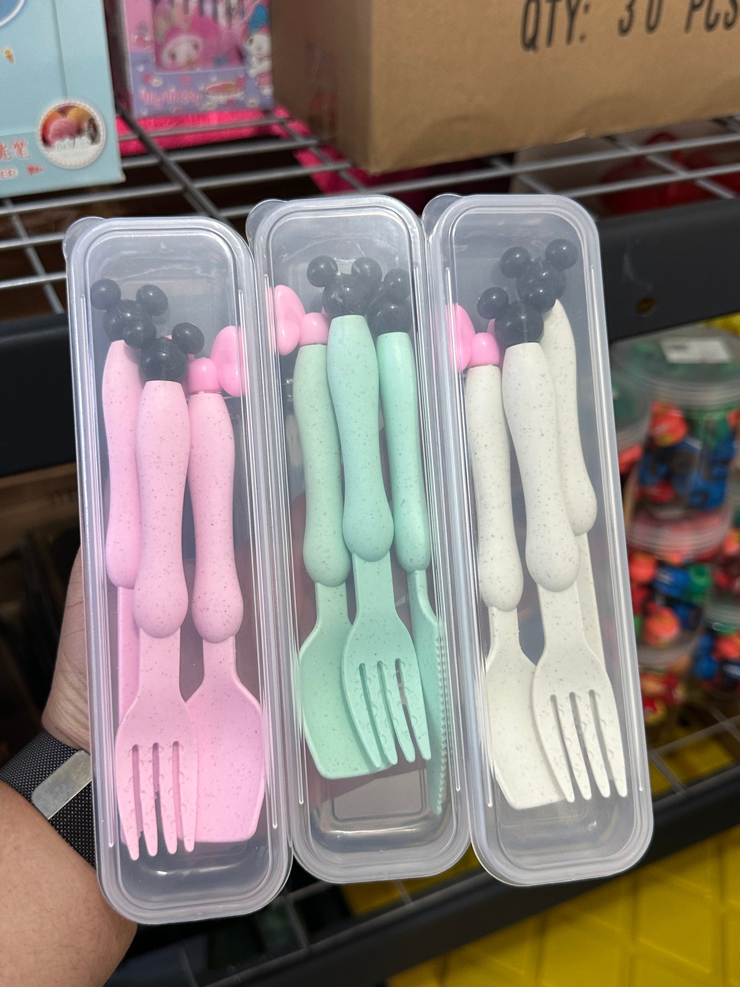 SET CUBIERTOS MICKY