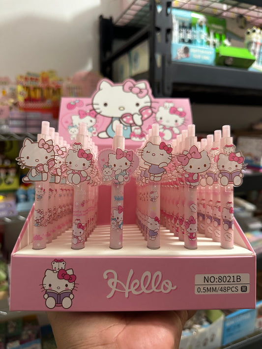 CAJA PLUMAS HELLO KITTY 48pz