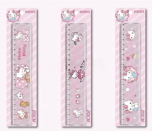 REGLA CON GLITTER KITTY