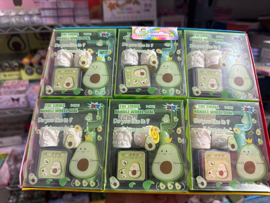 CAJA SELLOS AGUACATE 18pz