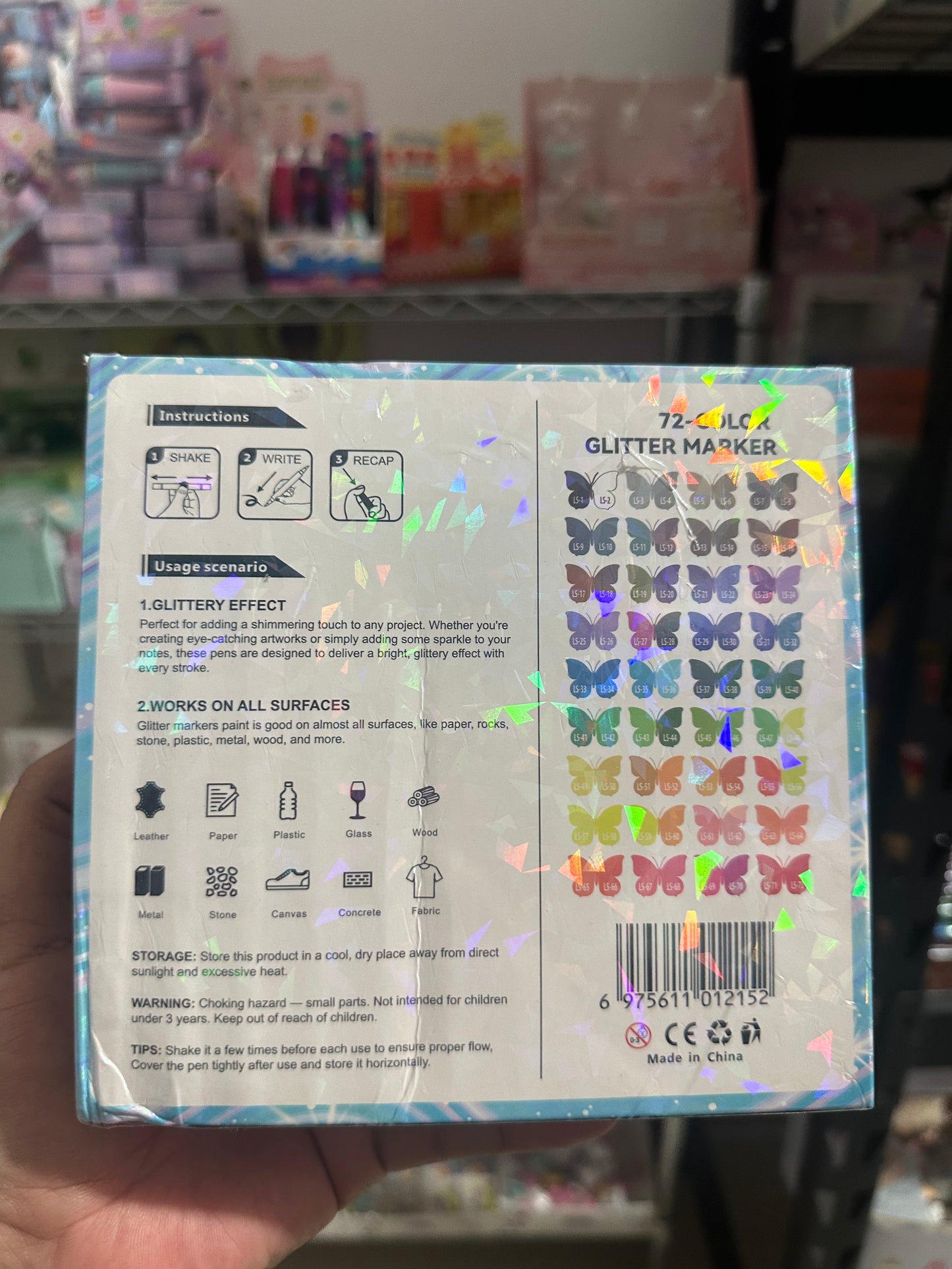 DUAL TIP CON GLITTER 36pz