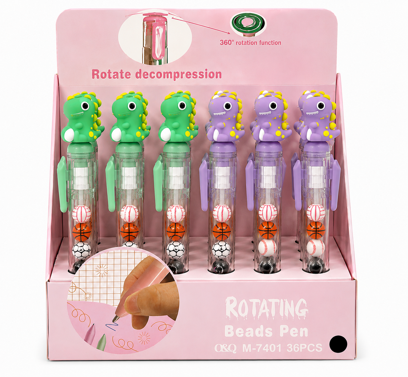 PLUMA DINOSAURIOS ROTABLE
