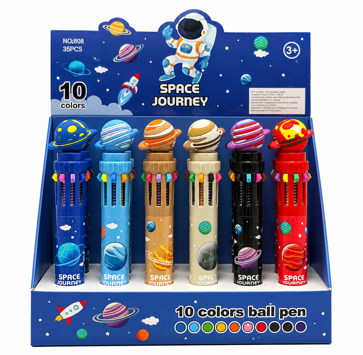PLUMA PLANETA 10 TINTAS