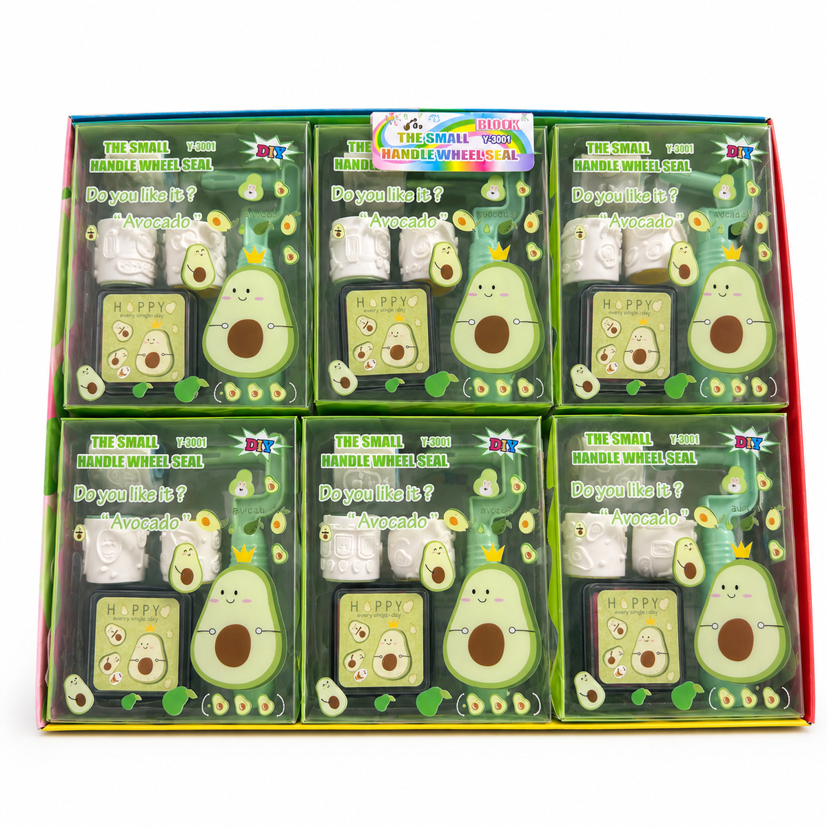 CAJA SELLOS AGUACATE 18pz