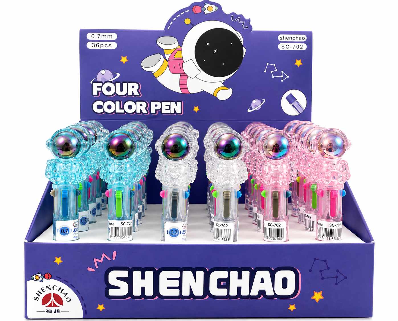 PLUMA ASTRONAUTA 4 TINTAS