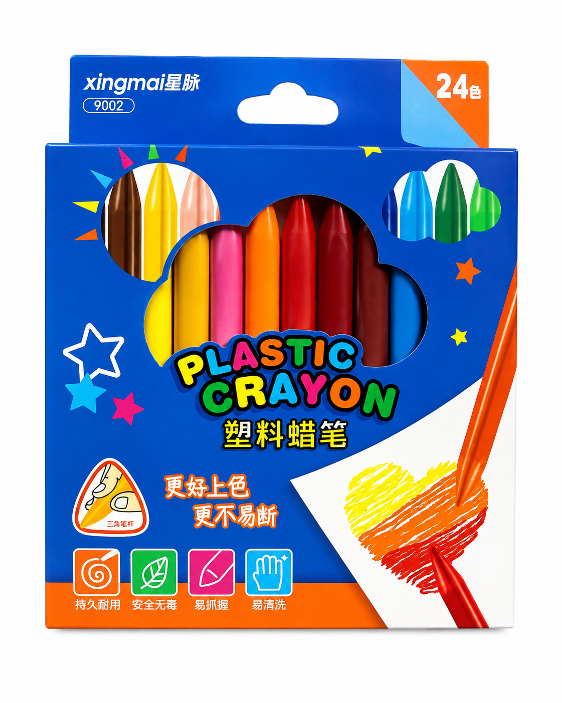 CRAYOLA PLÁSTICA 24 pz