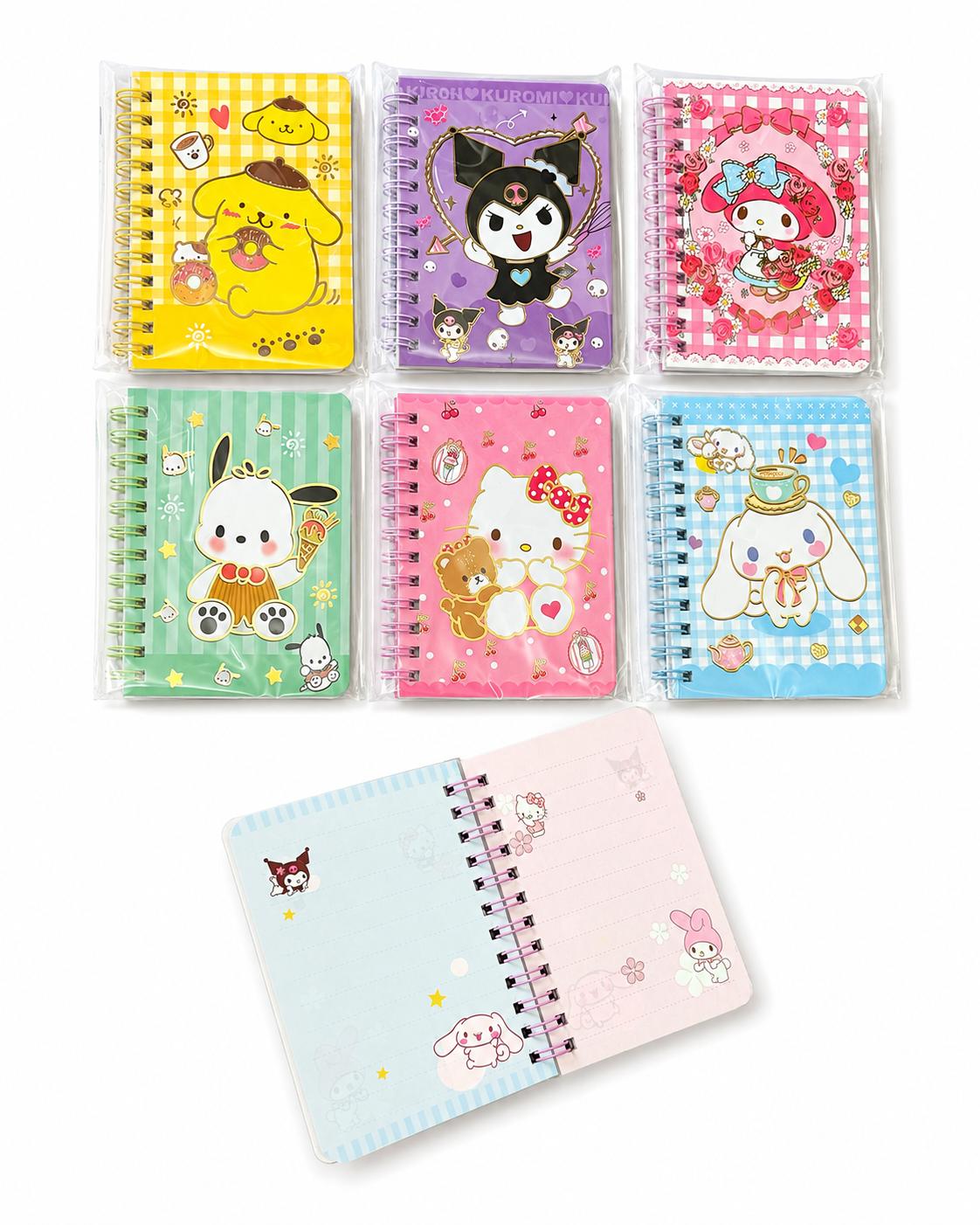LIBRETA SANRIO A7 CAJA 36pz