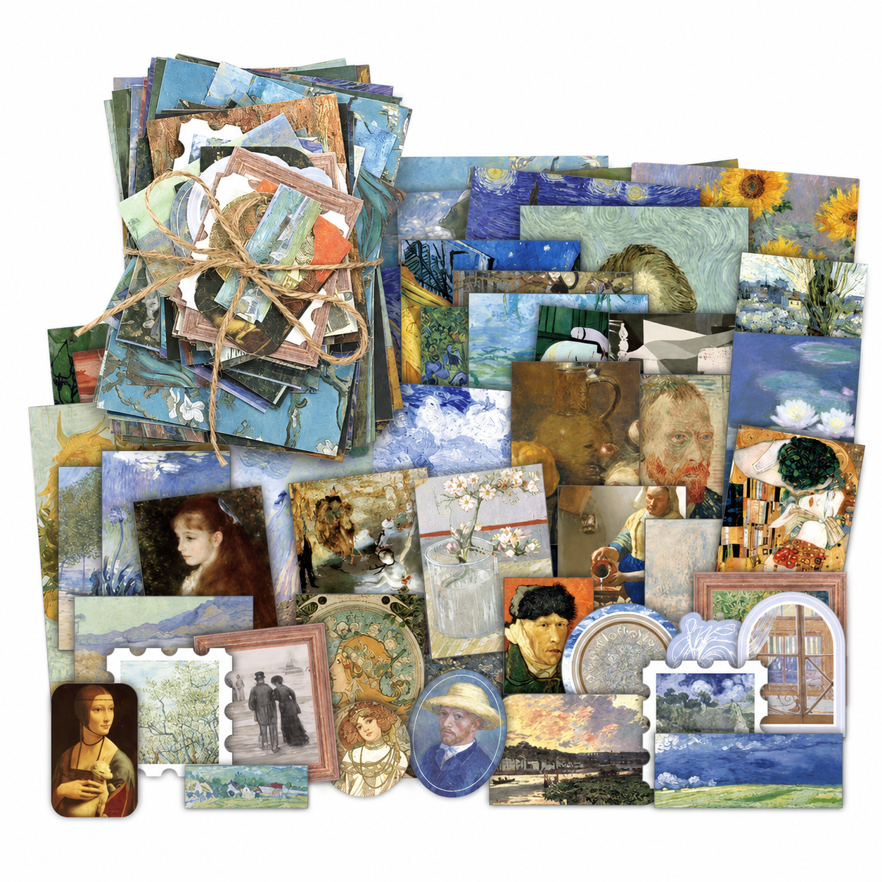 Set de papeles decorativos arte 100 piezas