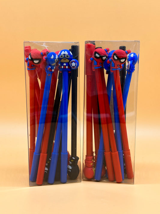 PLUMA SÚPER HÉROES DOCENA