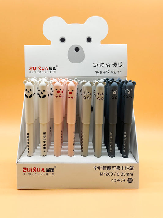 PLUMA BORRABLE ANIMALITOS PZ